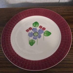 7" Plate Underglaze Hand Painted Southern Potterie